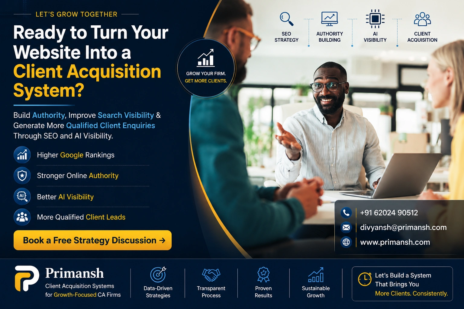 need help to grow client acquisition system?